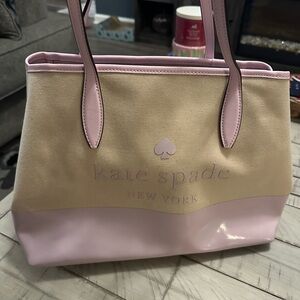 KateSpade Pink and Khaki Handbag